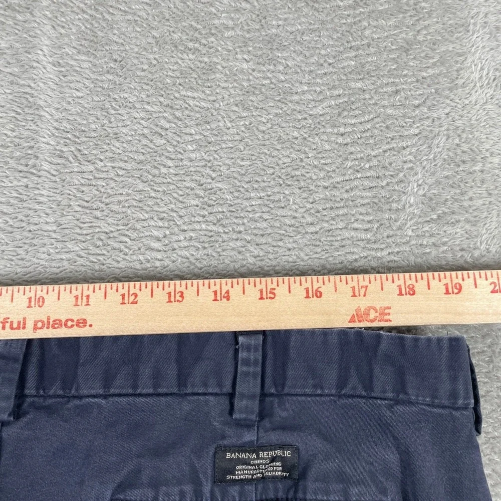 Banana‎ Republic Fulton Skinny Chino Mens 38x30 Navy Blue Stretch Cotton Pants